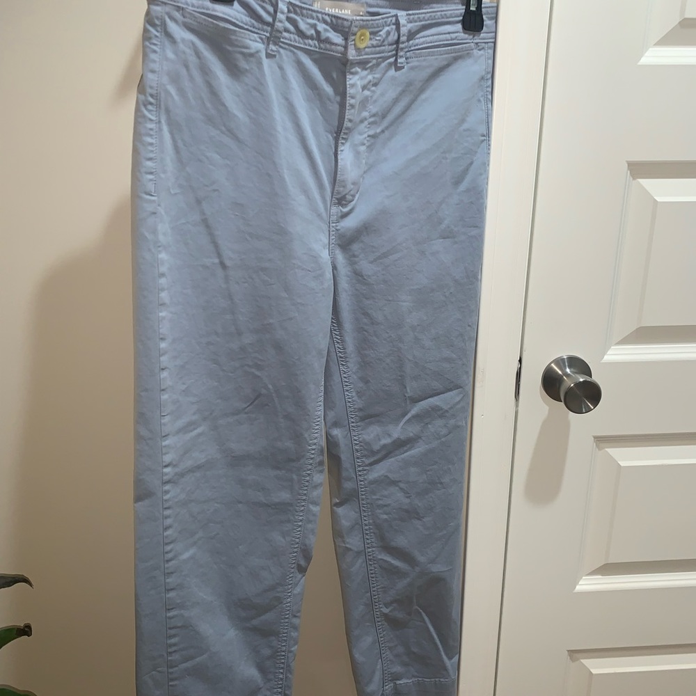 Everlane women’s pants light blue Sz-4 great Preowned condition